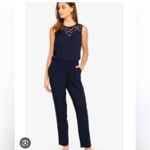 Chic Navy Sleeveless Jumpsuit